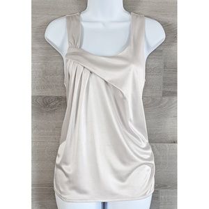 Jennifer Lopez Champagne Sleeveless Blouse XS